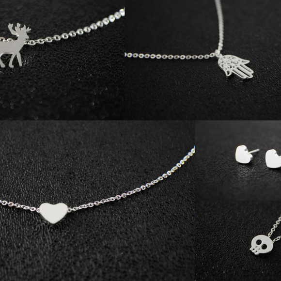 Simply Martha Jewelry - Stocking Stuffer 4 Necklaces & 1 Earrings Bundle